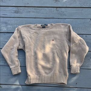 Ralph Lauren Men's Tan Crewneck Sweater